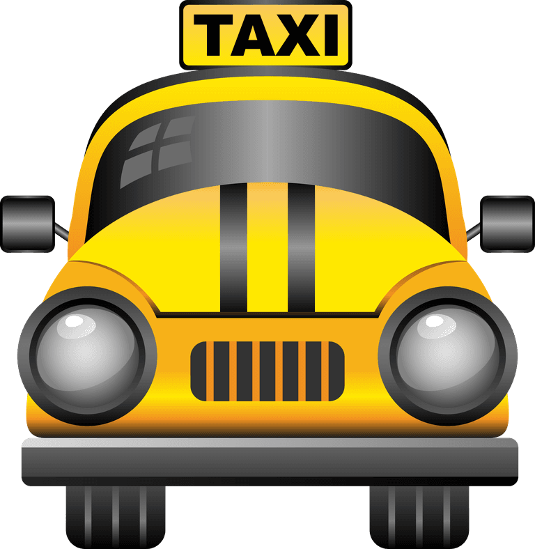 travel travel icon vector of a cheerful yellow taxi for adventurous journeys