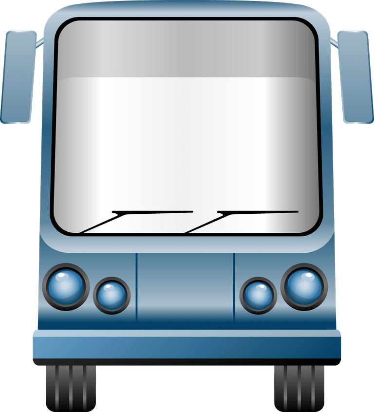 travel travel icon vector featuring a friendly blue bus illustration for transportation needs