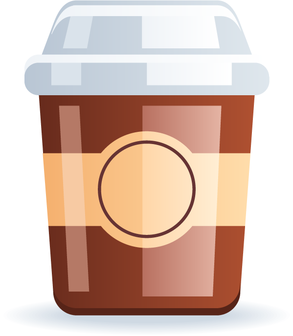 travel and food icons collections featuring coffee cup illustrations for your culinary adventures