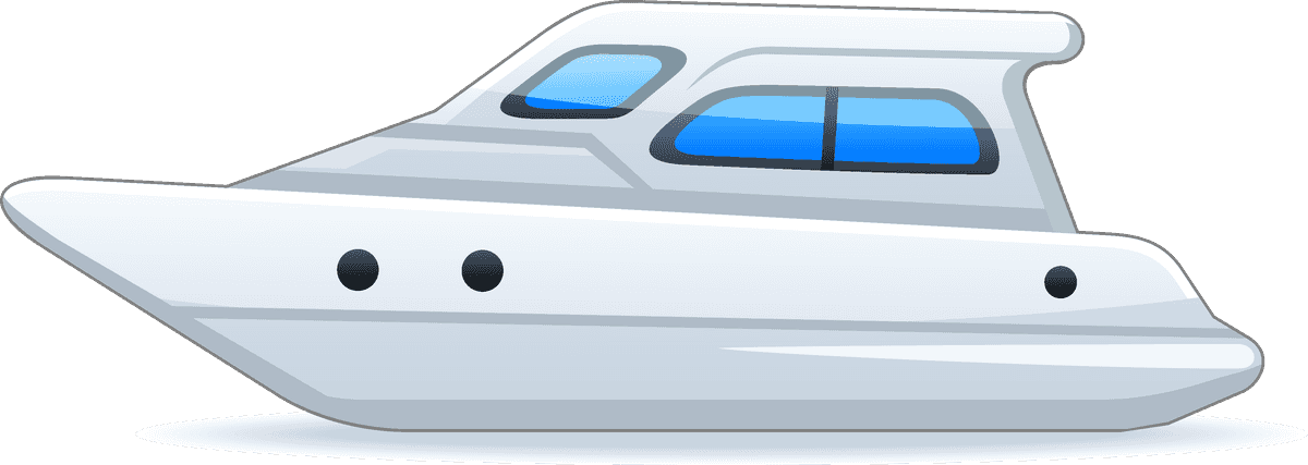travel and food icons collections featuring a stylish yacht for culinary adventures on the water