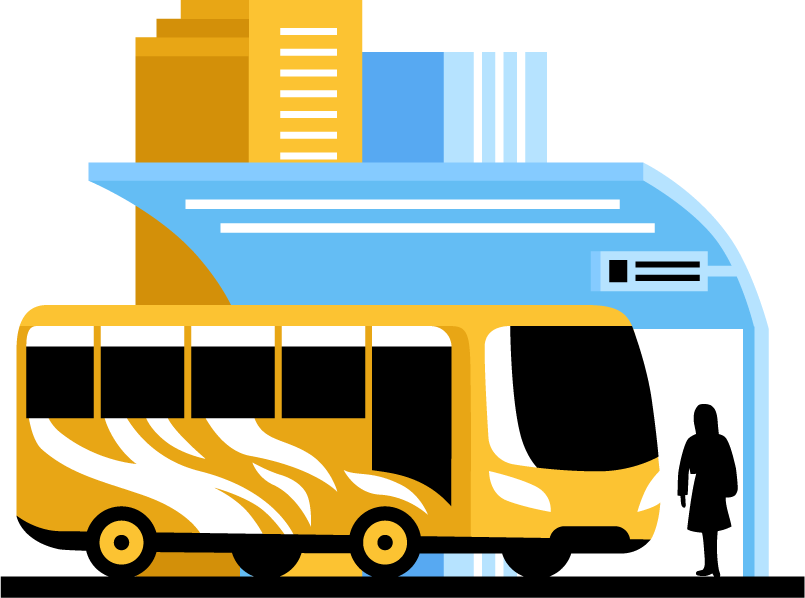 traveling people isolated decorative icons for public transport and urban exploration