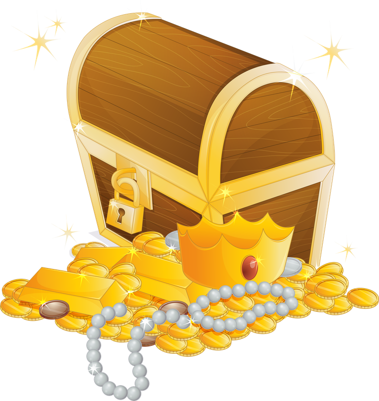 treasure chest cartoon pirate vectors set