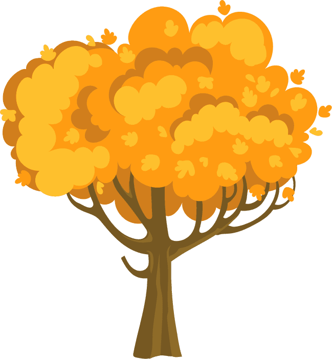 tree autumn thematic elements