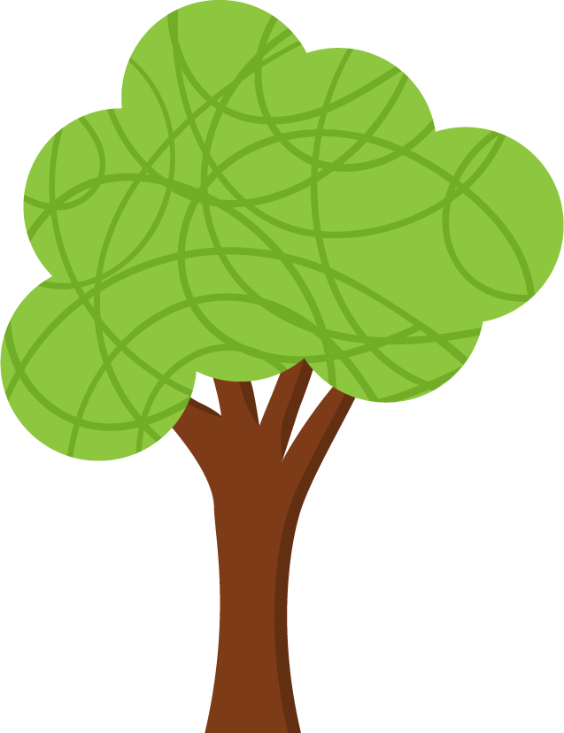 tree clipart made in vector for eco-friendly projects and nature-themed designs