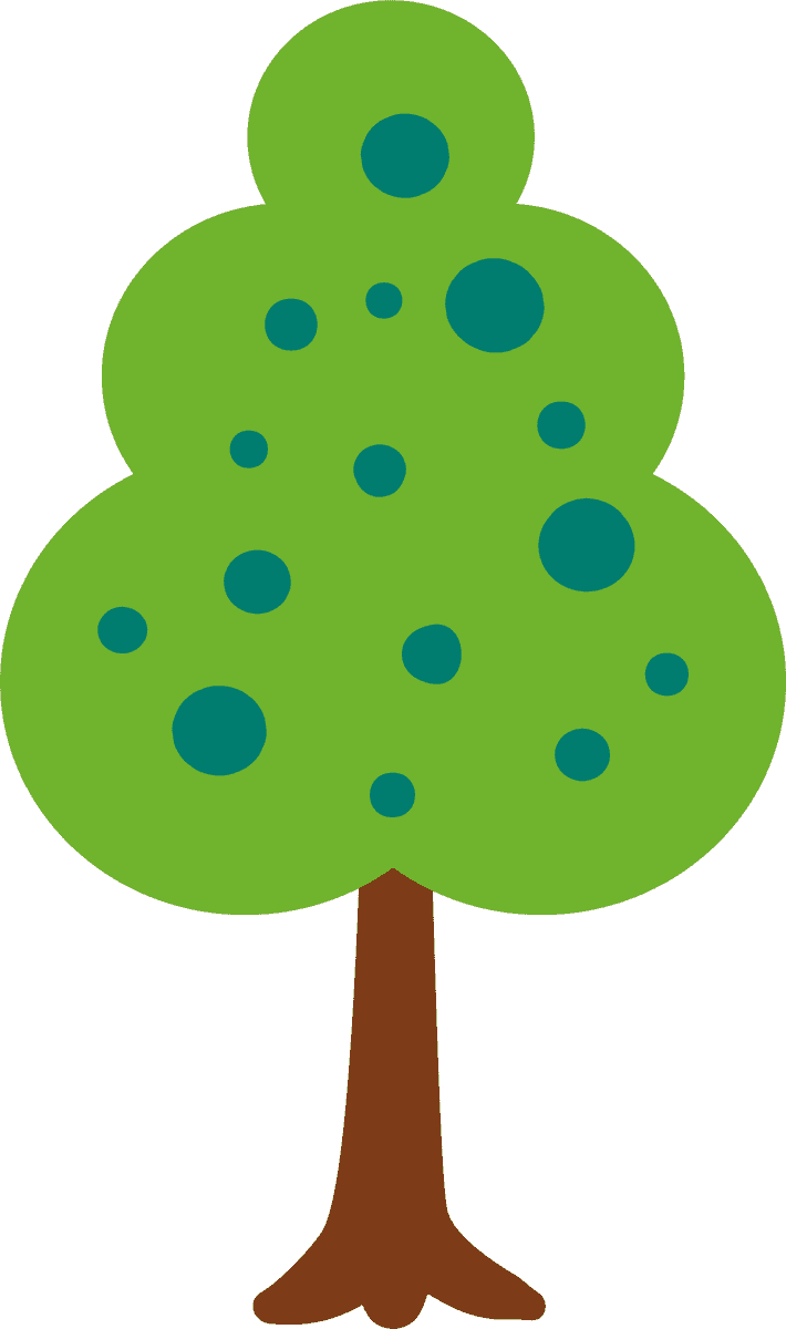 tree clipart made in vector for creative projects and nature-themed designs