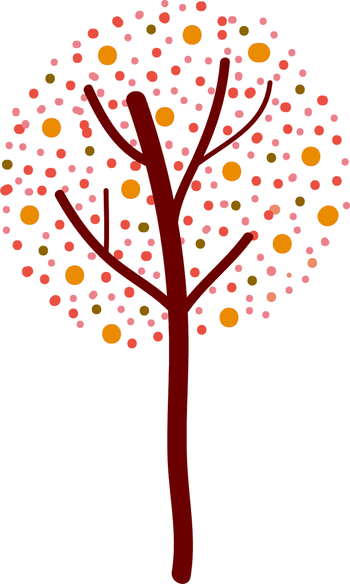 tree icons collection various multicolored for digital projects and nature themes