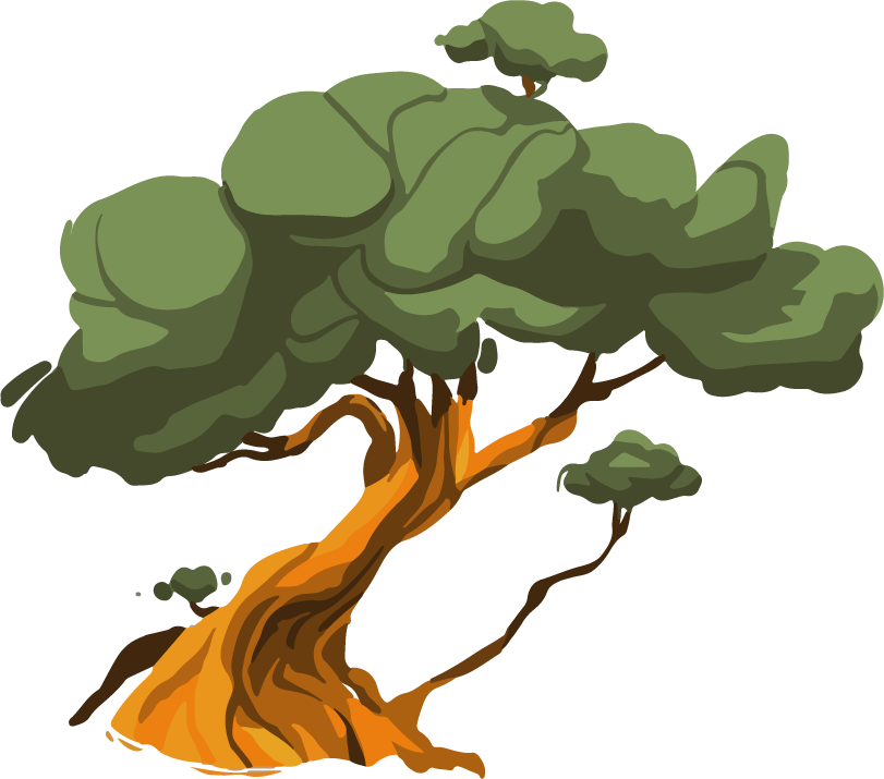 vibrant tree plant colorful vector illustration for nature lovers and eco-friendly projects