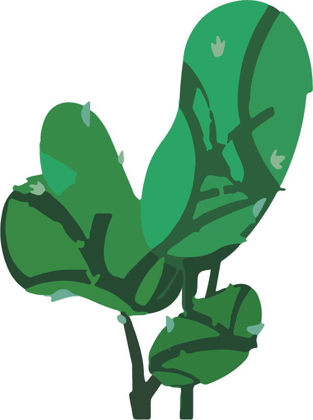 tree plant illustration icon featuring vibrant green leaves for eco-friendly aesthetics