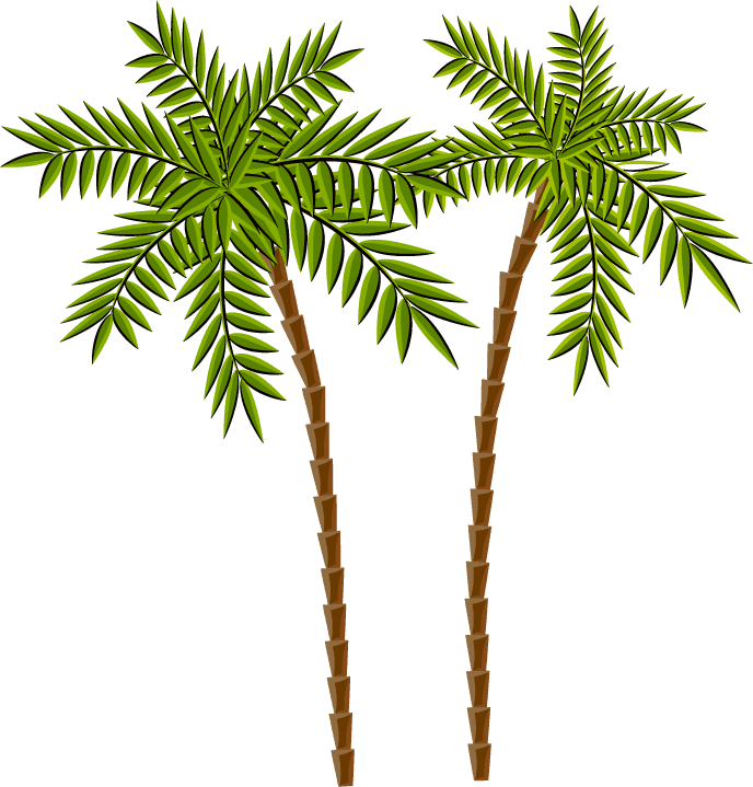 trees thailand icons set featuring tropical palm designs for nature-inspired projects