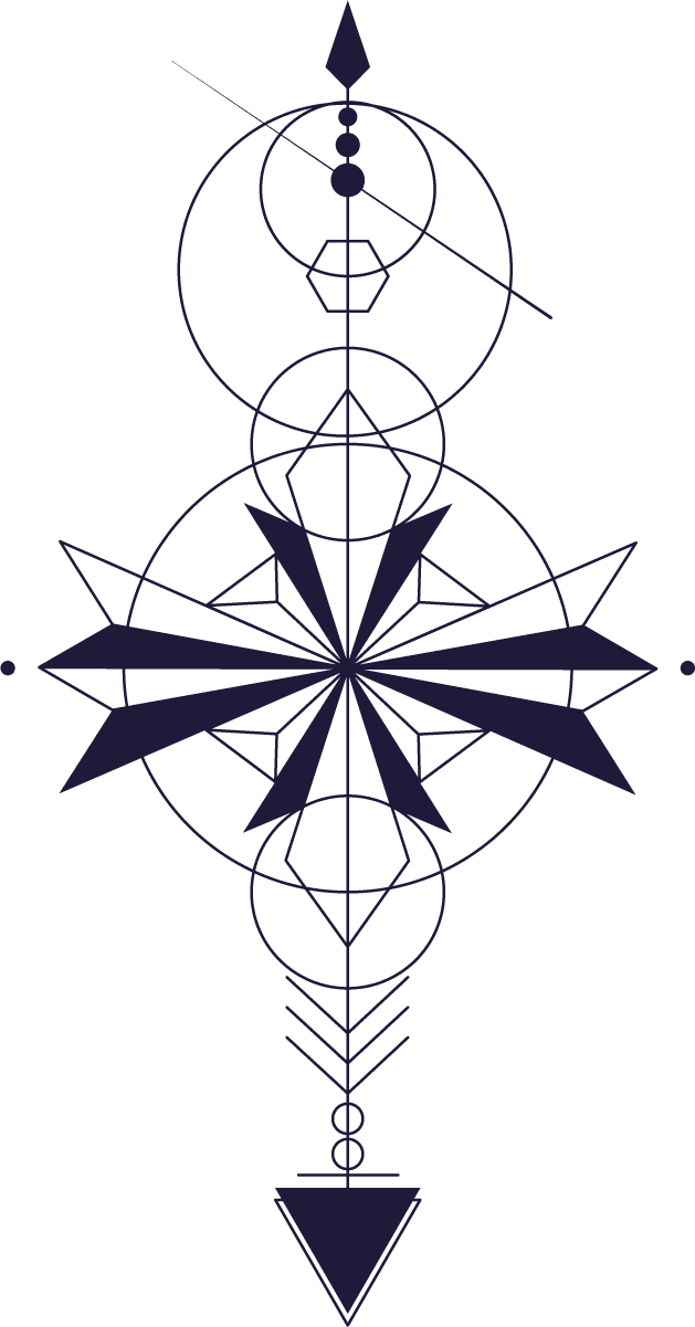 tribal tattoo templates classic flat symmetric geometric shapes