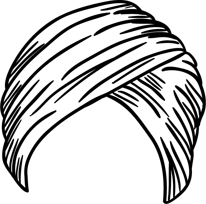 turban headers eastern people