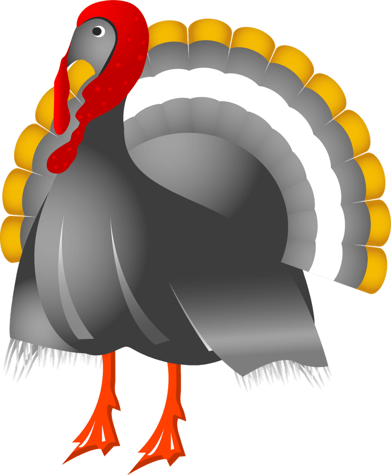 turkey autumn style vector illustration with vibrant colors and festive details for seasonal joy