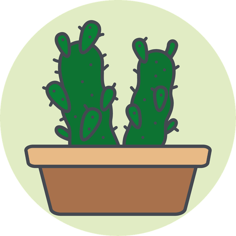 twenty five cactus icons vector