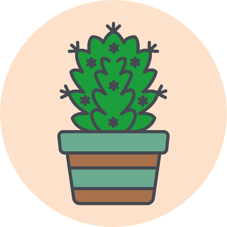 twenty five cactus icons vector