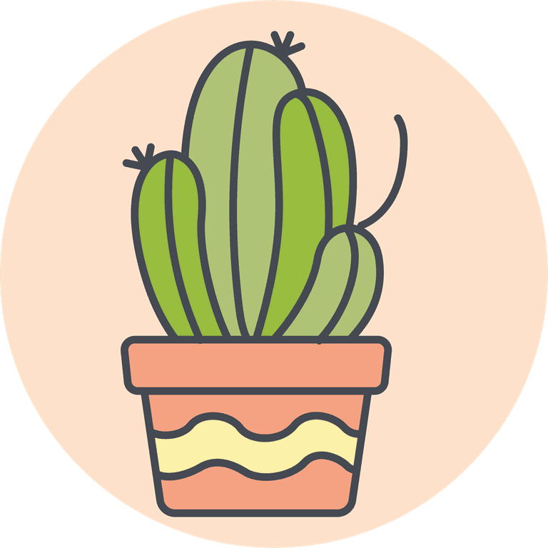 twenty five cactus icons vector