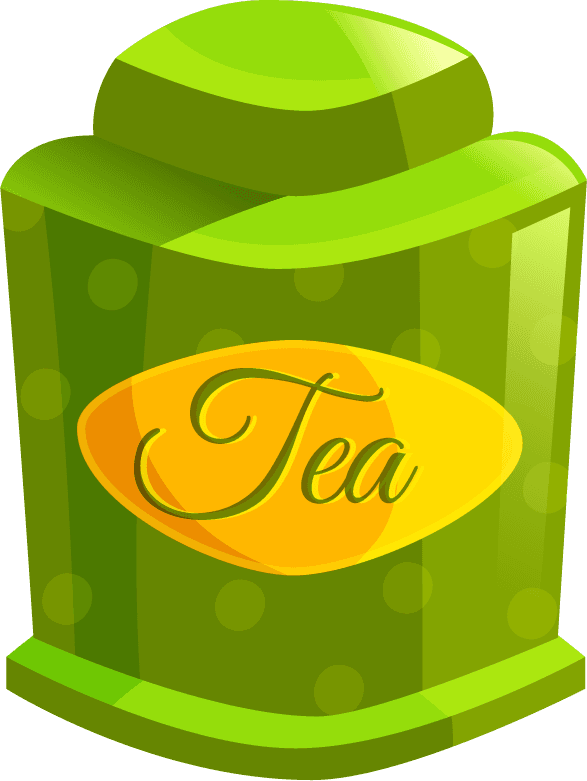 Types of tea - cup and teapot illustration