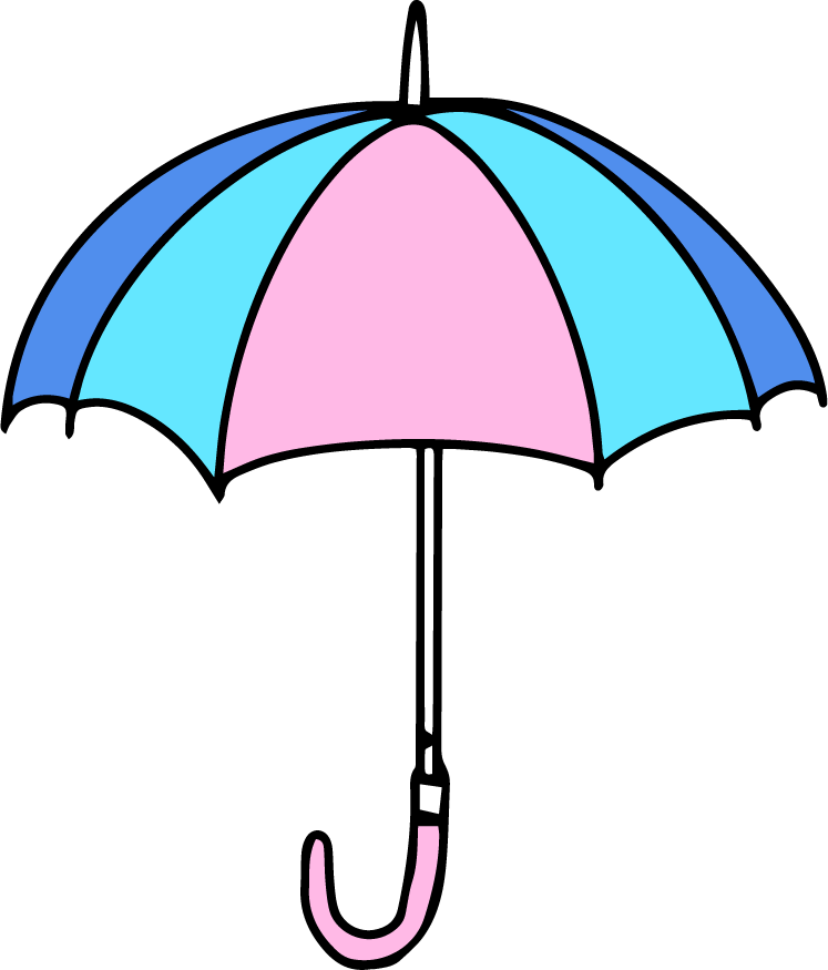 umbrella icons colorful handdrawn sketch perfect for rainy day projects and illustrations