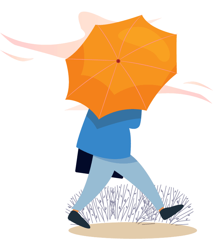 umbrella style icons colored cartoon sketch