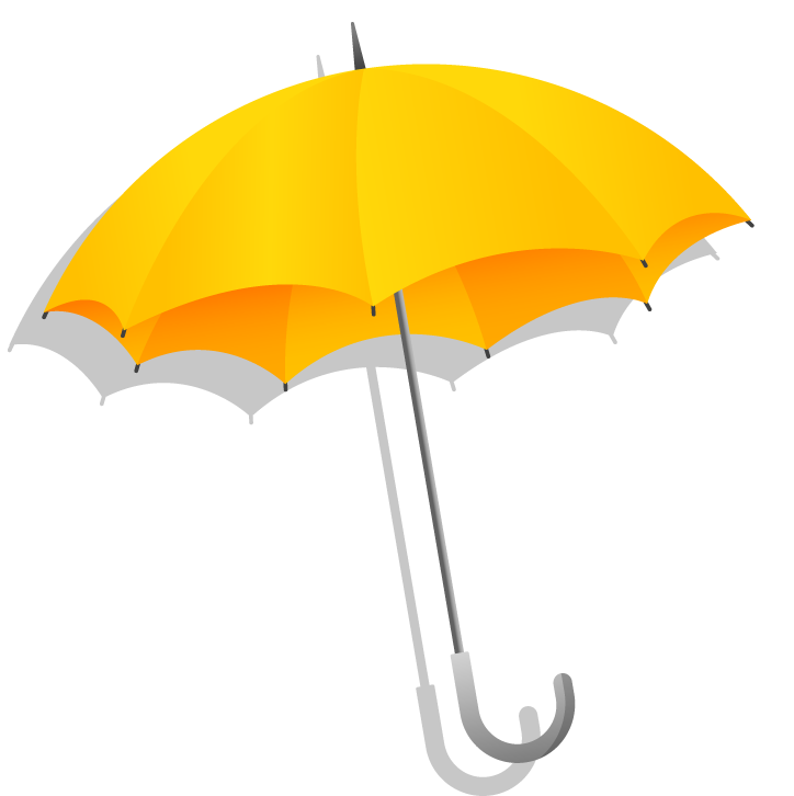 colorful shapes outline umbrellas icons perfect for weather-related applications