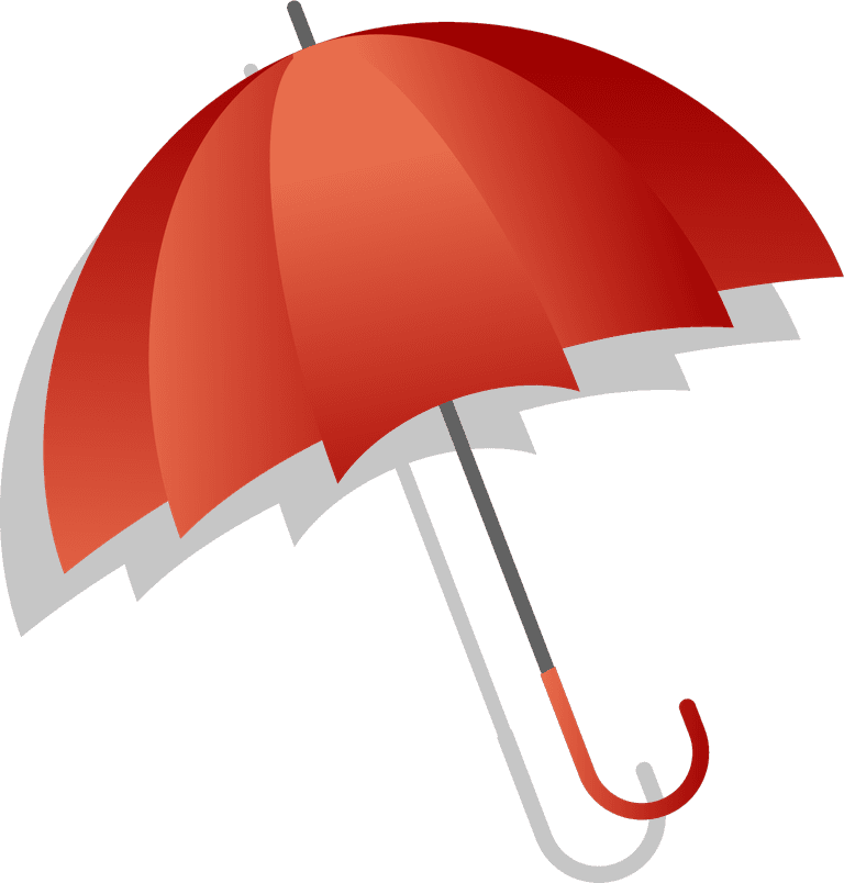 colorful shapes outline umbrellas icons for vibrant weather protection in digital projects