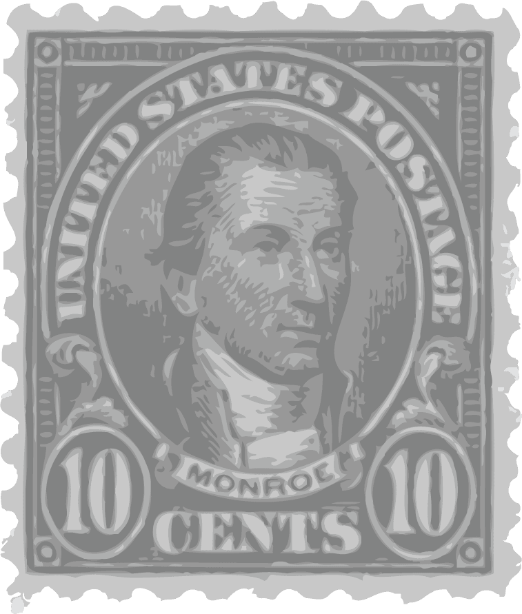 USA Stamps shiny vector