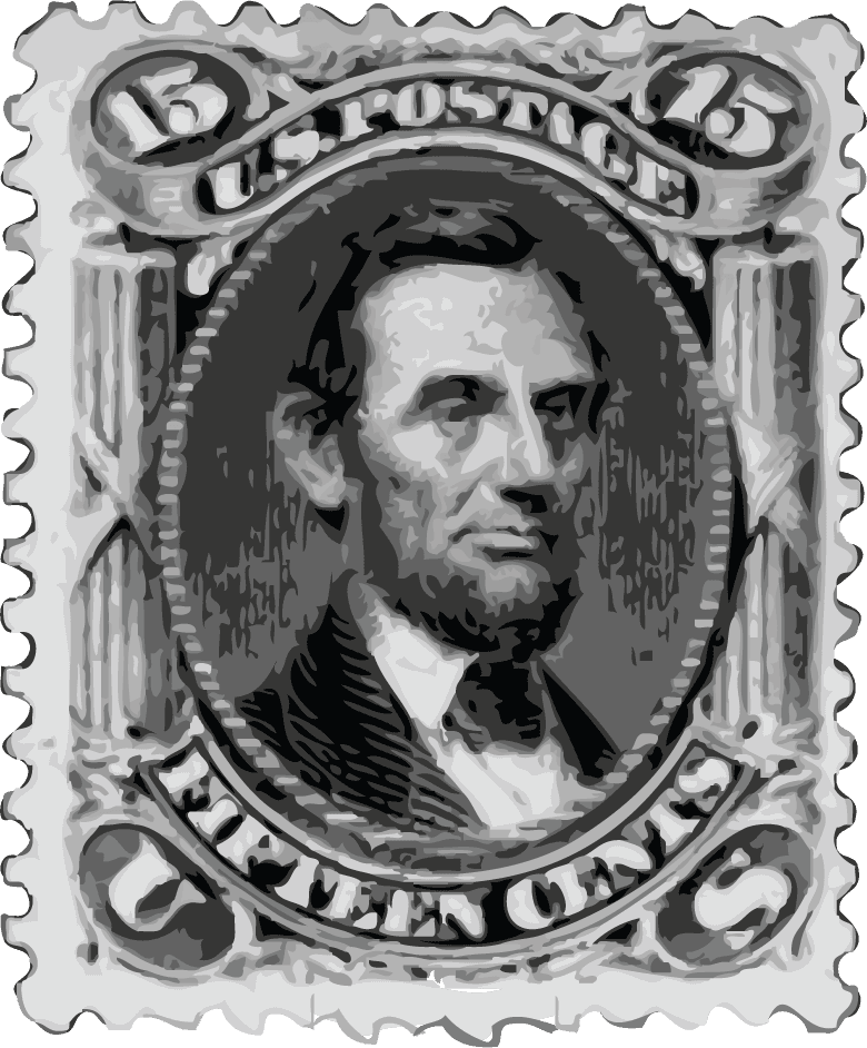 USA Stamps shiny vector
