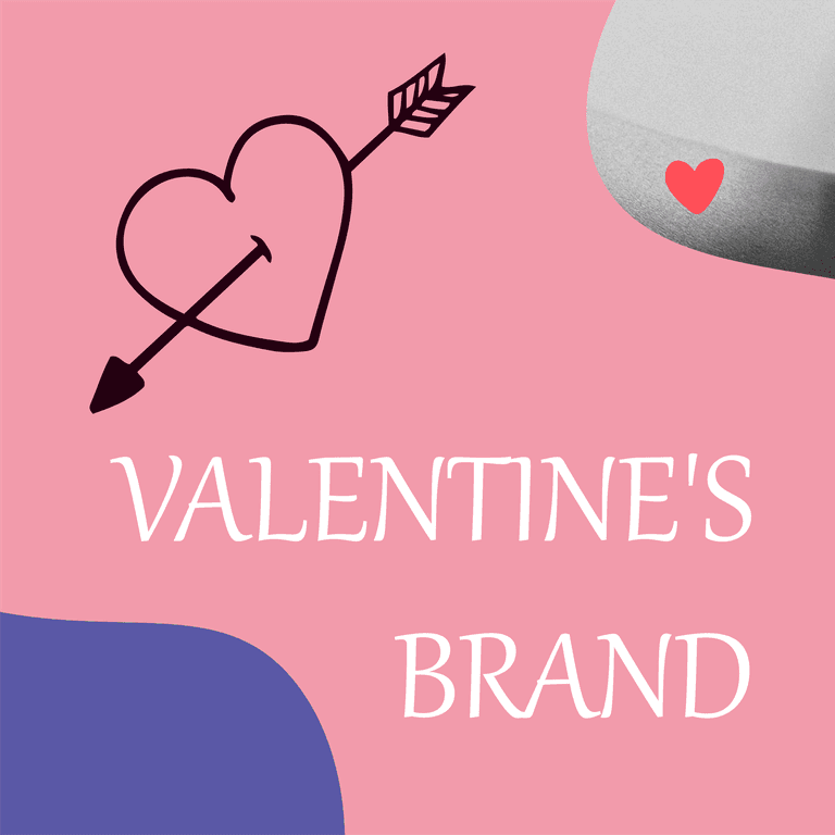 valentine's day promotional banner featuring a big sale and heartfelt imagery