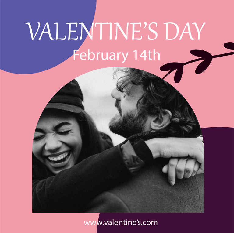 valentine's day promotional banner featuring a big sale and heartfelt imagery