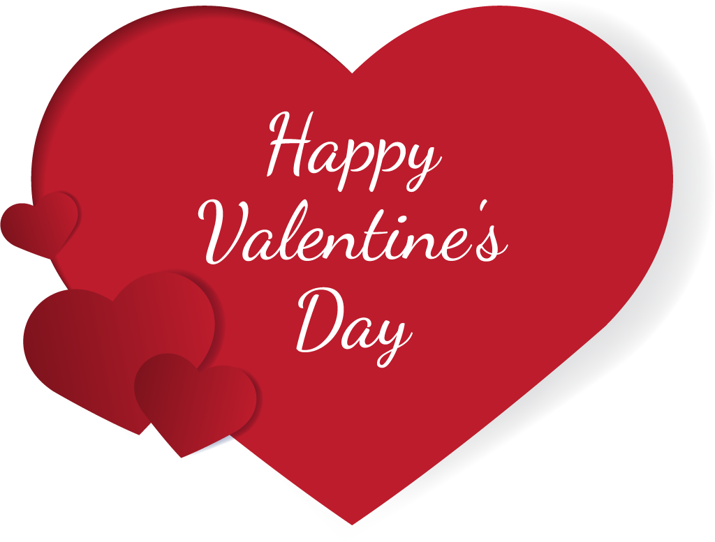 heartwarming valentine s day design concept with layered hearts and festive typography