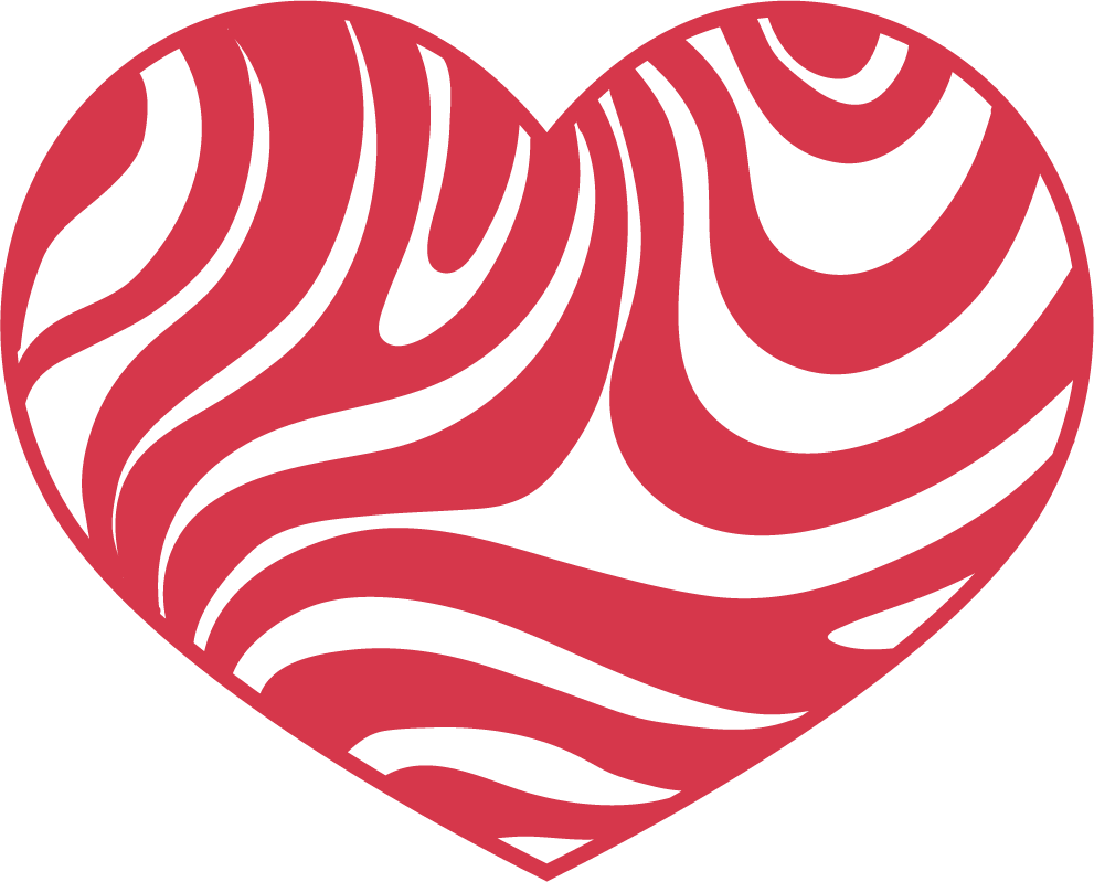 valentine theme with many hearts in a stylish, modern swirling pattern