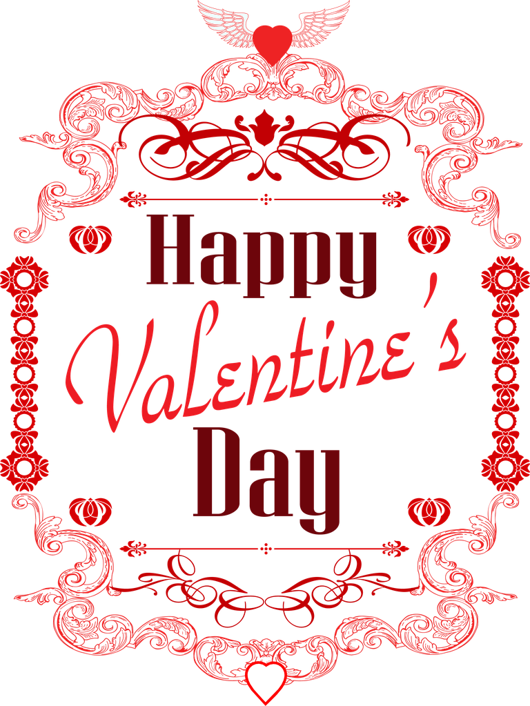 elegant valentine valentine day label with ornate decorations for romantic celebrations