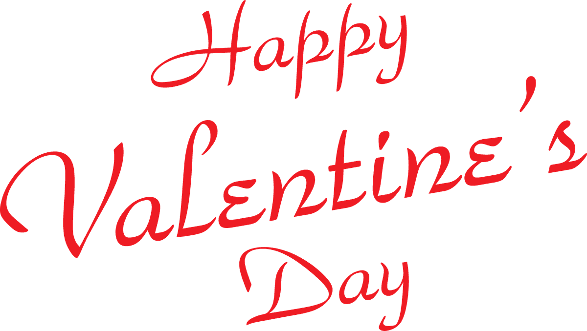 charming happy valentine's day label for romantic gift packaging and greetings