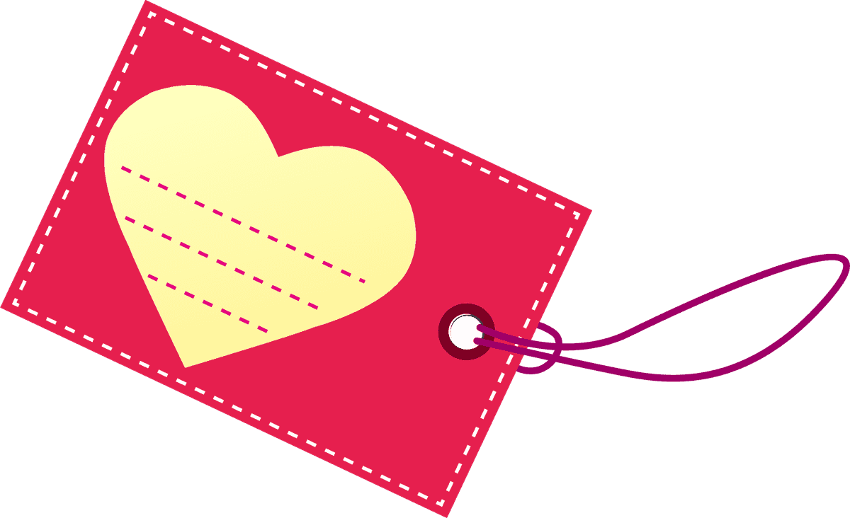 valentines day sales tags with heart design for festive marketing promotions