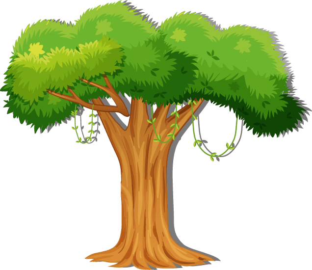 variety trees transparent background for nature-themed projects and illustrations