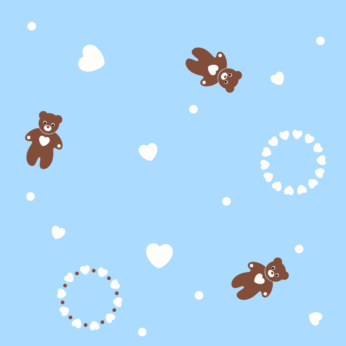 various background design vector featuring cute teddy bears and hearts for playful projects