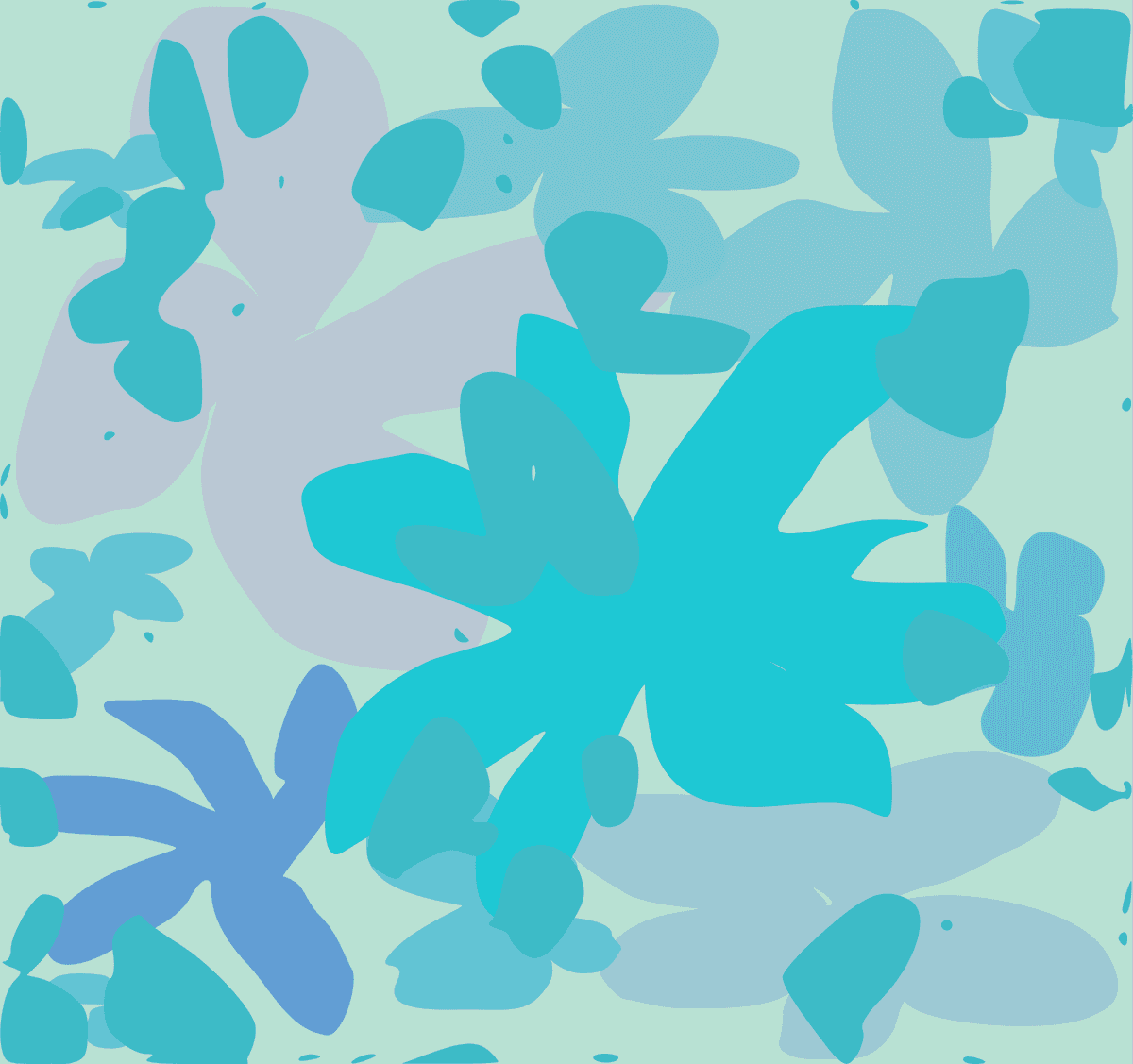 various background design vector with abstract blue floral patterns for modern projects