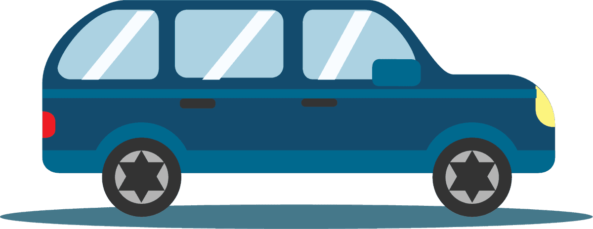 various car icons collection in flat 