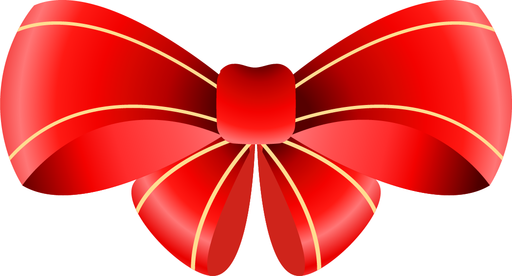 various red ribbon icons shiny for festive decorations and branding purposes