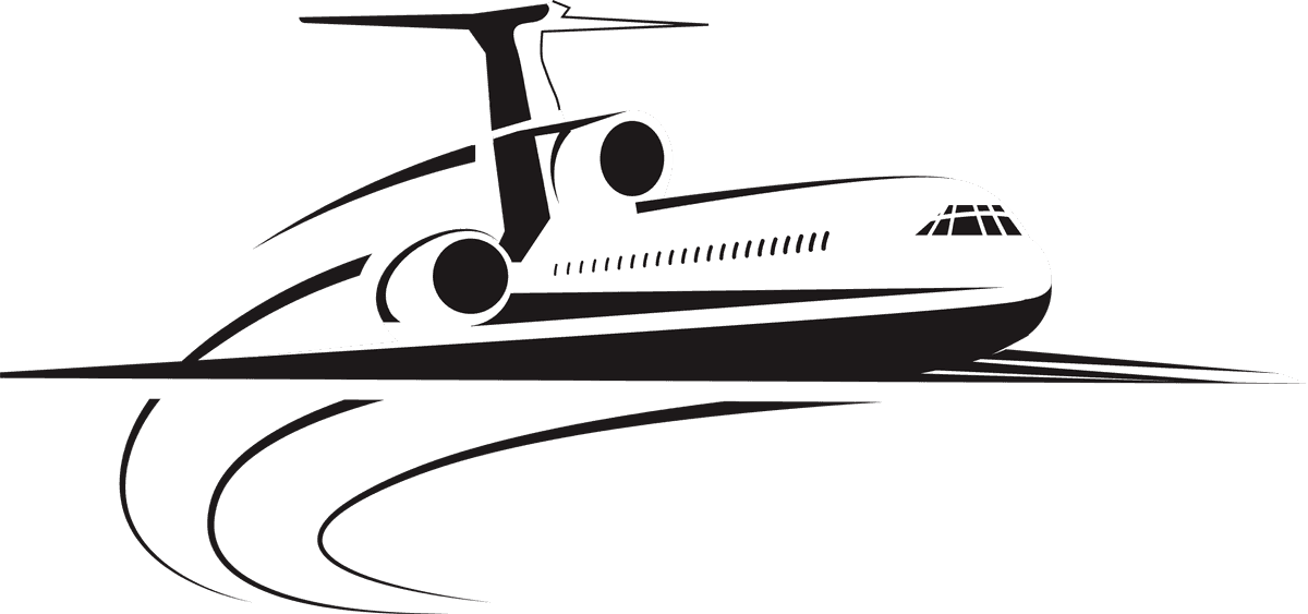 various transport modes symbol highlighting modern air travel functionality and significance