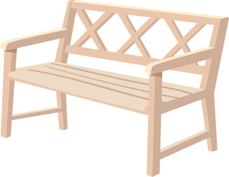 various wooden garden city benches flat