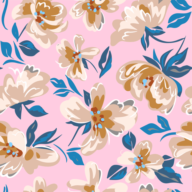 artistic floral background seamless pattern made