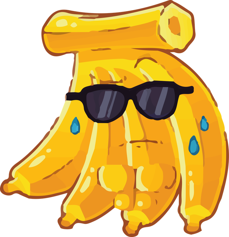 banana rich man styles cartoon with cool sunglasses and vibrant colors for fun illustrations