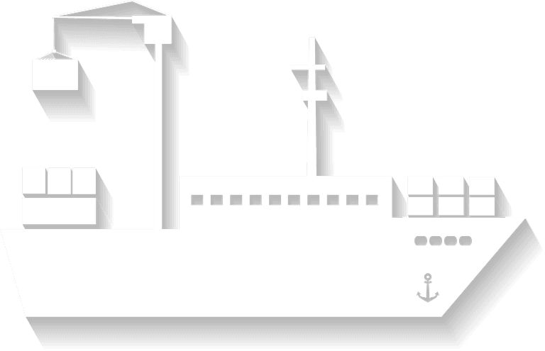 boat ship white icons with shadows