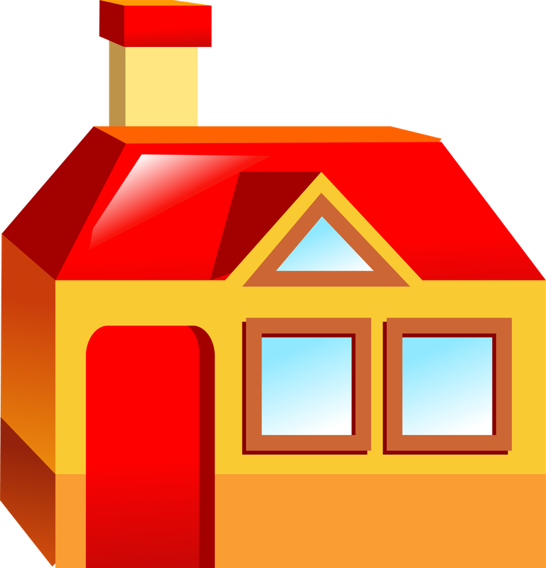 simple 3d building icon for real estate projects with vibrant colors and clear features