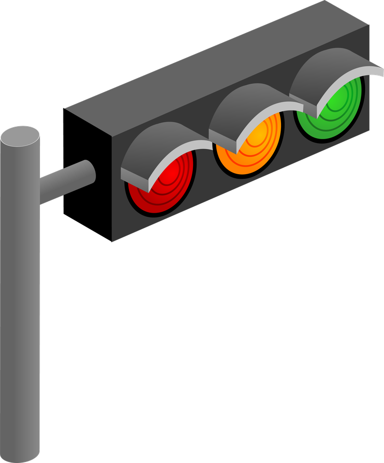 simple 3d building icon featuring a modern traffic light with vibrant colors for urban design