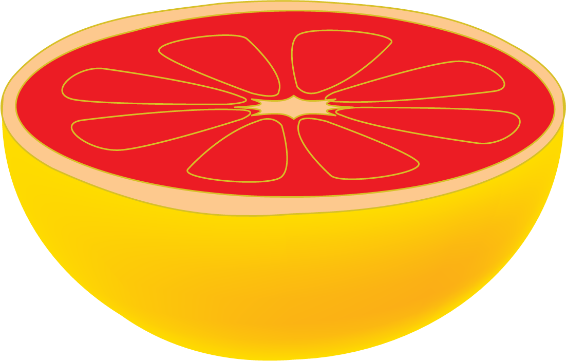 bright citrus fruits vectors showcasing vibrant grapefruit halves for fresh beverage ideas