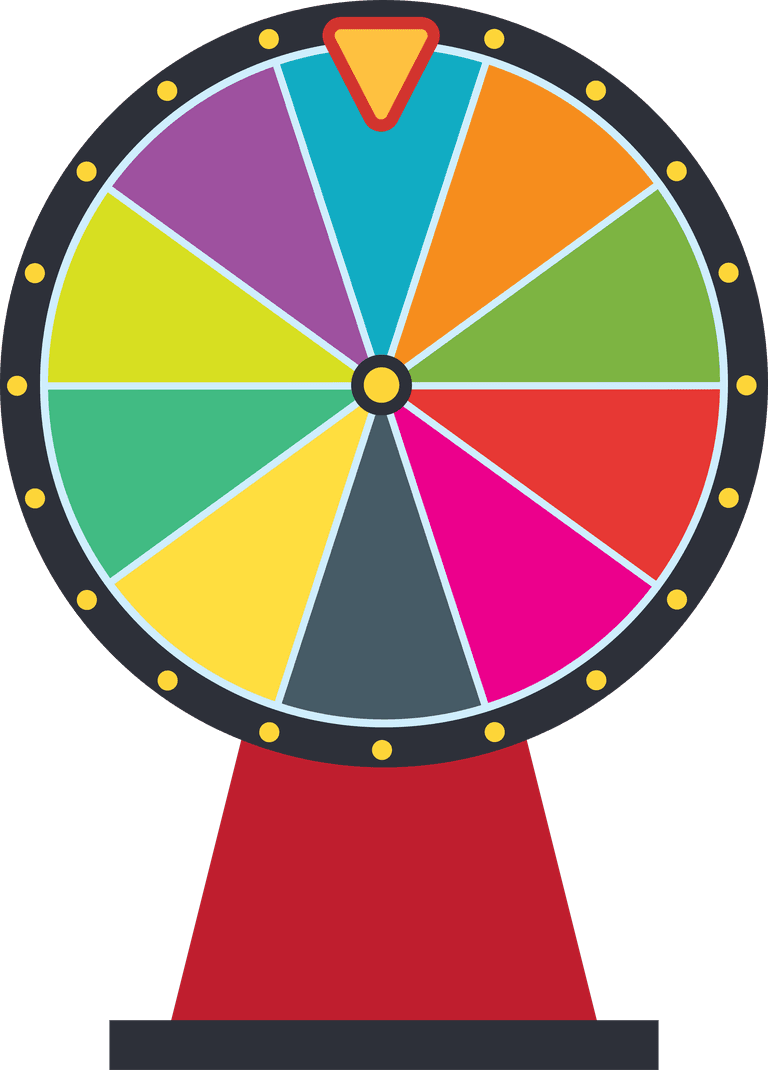 collection of spinning wheel with a variety of shapes and colors