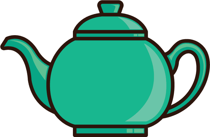 collection of teapot with various forms of icons