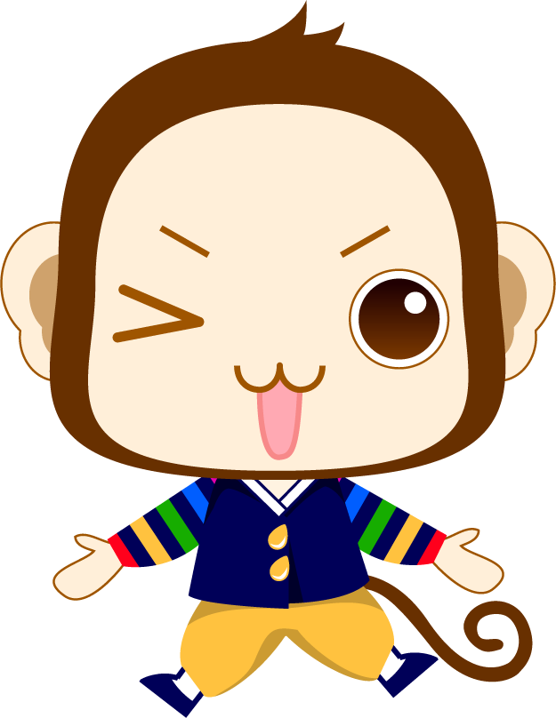 cute cartoon monkey character