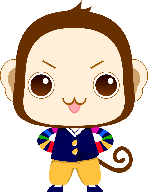 cute cartoon monkey character